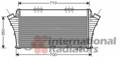 VAN WEZEL 37004401 -  Интеркулер